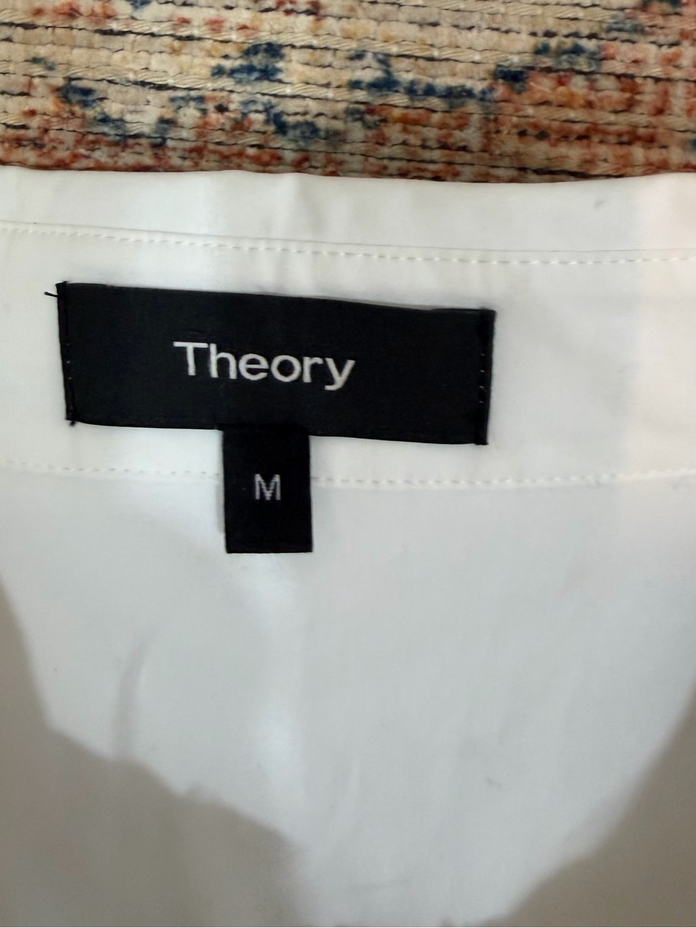Theory Cotton Silk Eyelet Lace Dainty Sleeveless Button Front Blouse White M - Picture 8 of 9